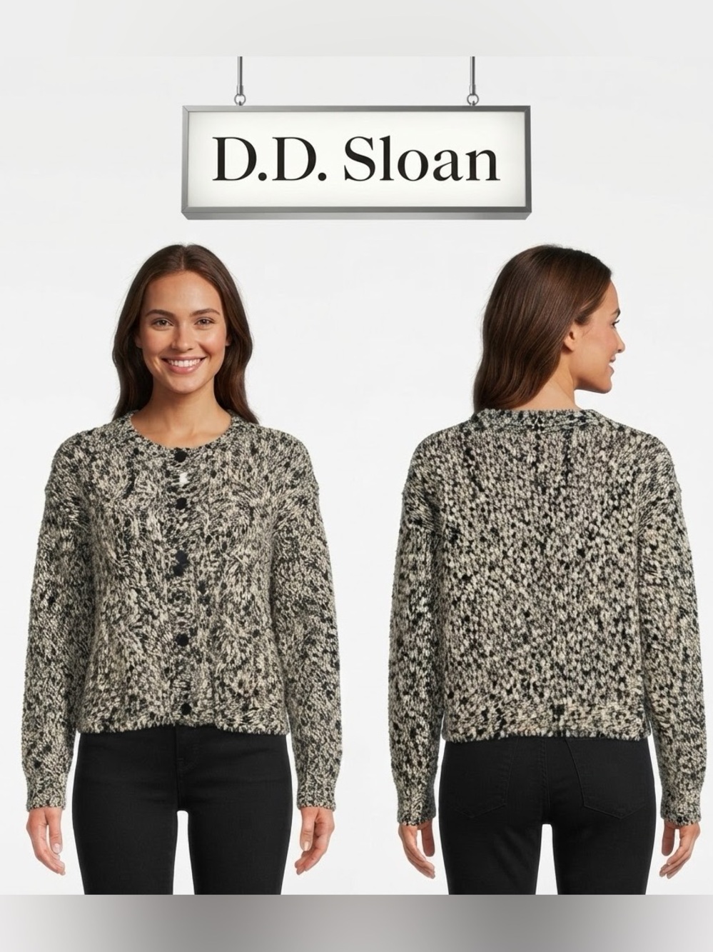 Vintage D.D. Sloan Wool Blend Button Up Cardigan Medium